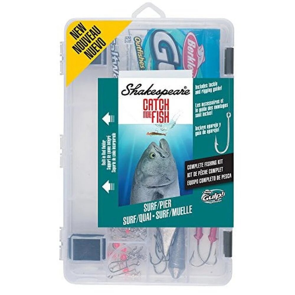 Shakespeare - Catch More Fish Surf Pier Kit - Saltwater Fishing Tackle